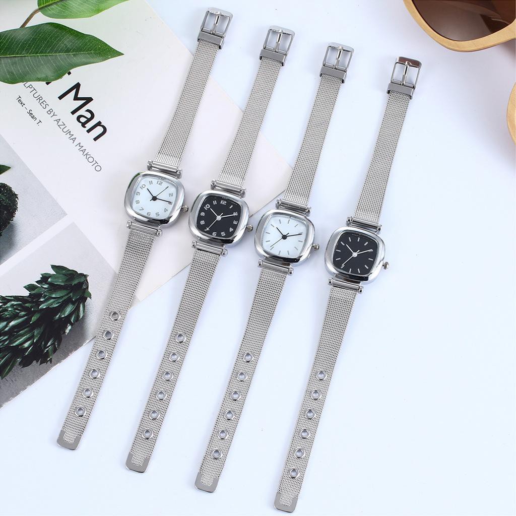 ✅ COD KUMA Jam Tangan Wanita Analog Tali Besi Stainless Steel Gaya Korea Wanita Premium