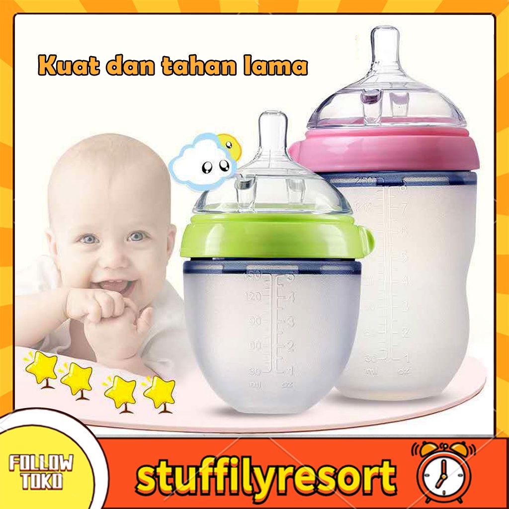 COD/Botol Silikon Bayi / Piko Bello Bayi Botol Susu / Botol Bayi Anti Kolik BPA Botol Susu Anti Kolik