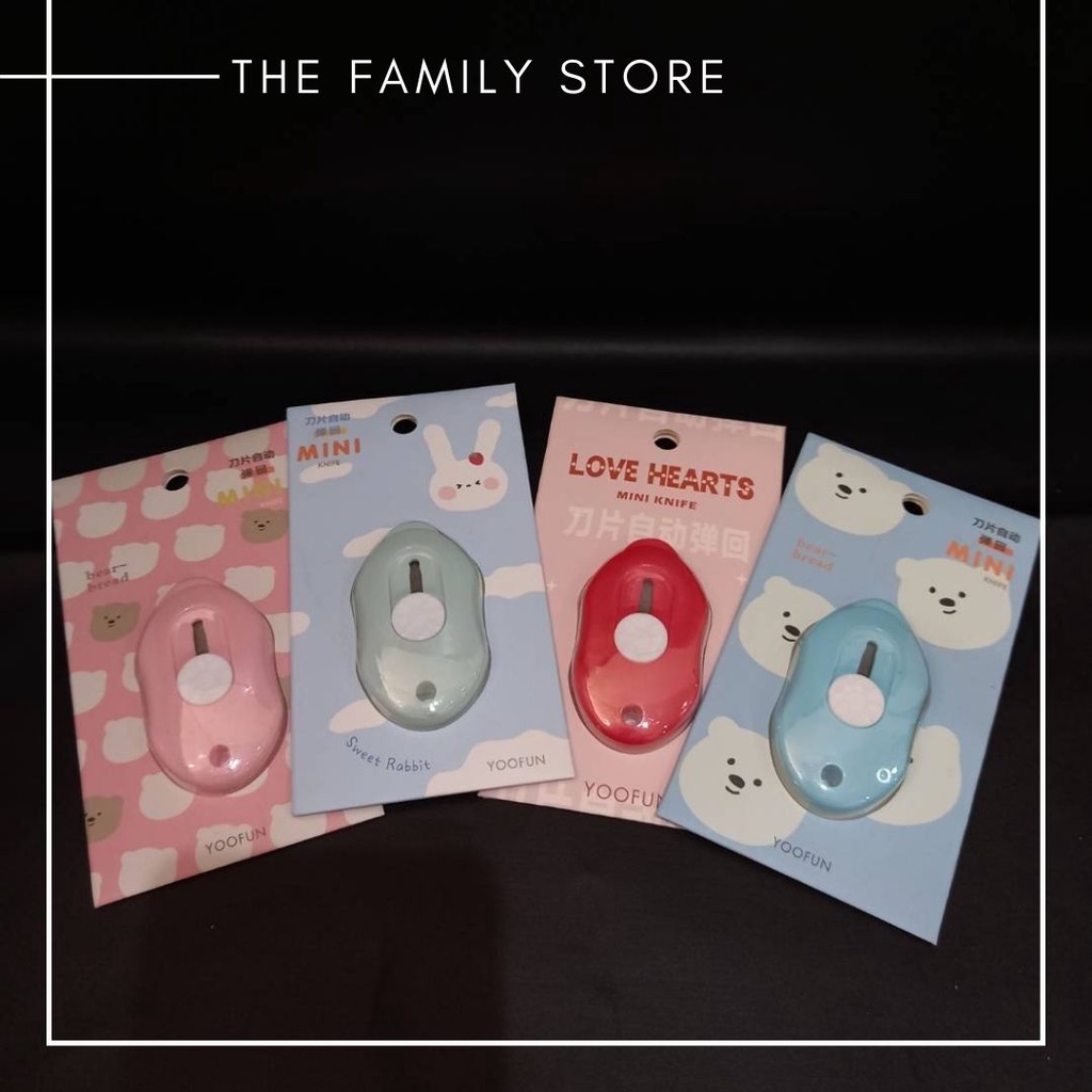 

Cutter Mini Kecil Lucu/Cutter Travel/Small Knife Office - Random