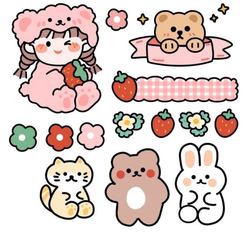 

Sticker aesthetic cute ||sticker notebook||sticker anime||sticker bt21