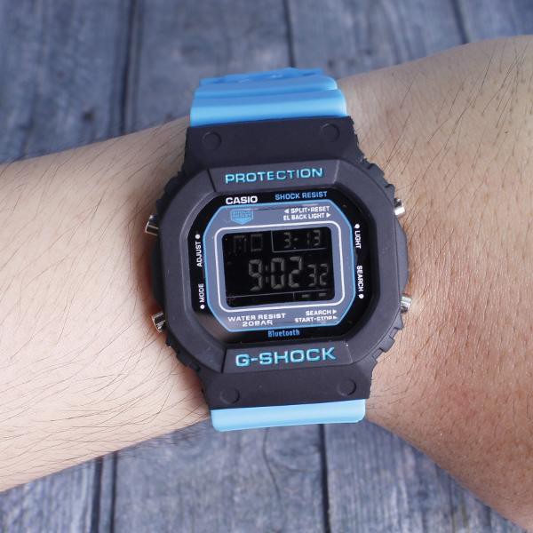 TERMURAH  Casio G-Shock DW5600 . GLS5600 Hitam Biru digital . Jam tangan pria cowok anak anak kado