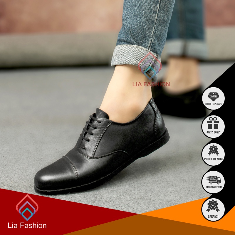 LIA X REISYAJORI - Sepatu Formal Pria Kulit Asli Cibaduyut 39-43 Nikah Kondangan Pernikahan Casual F