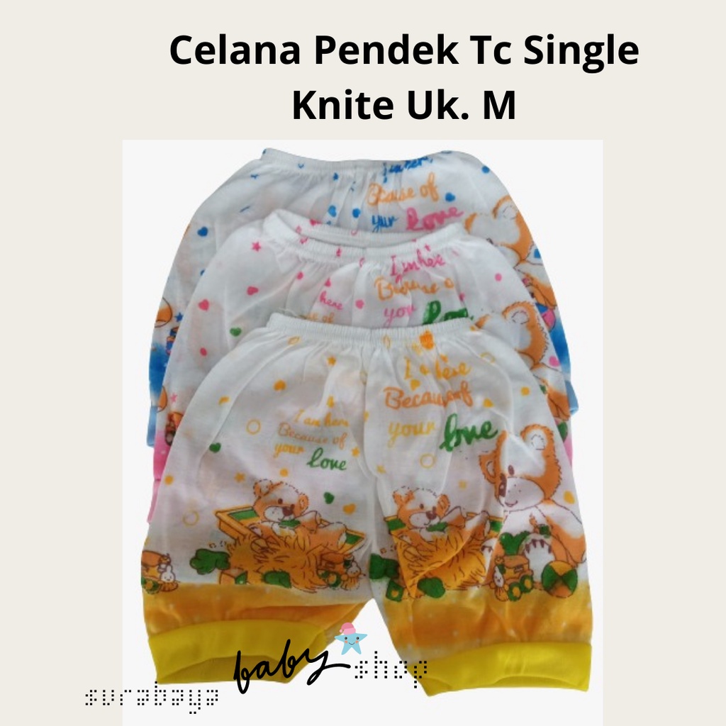 Celana Pendek Bayi TC Single Knite Uk. M 691001