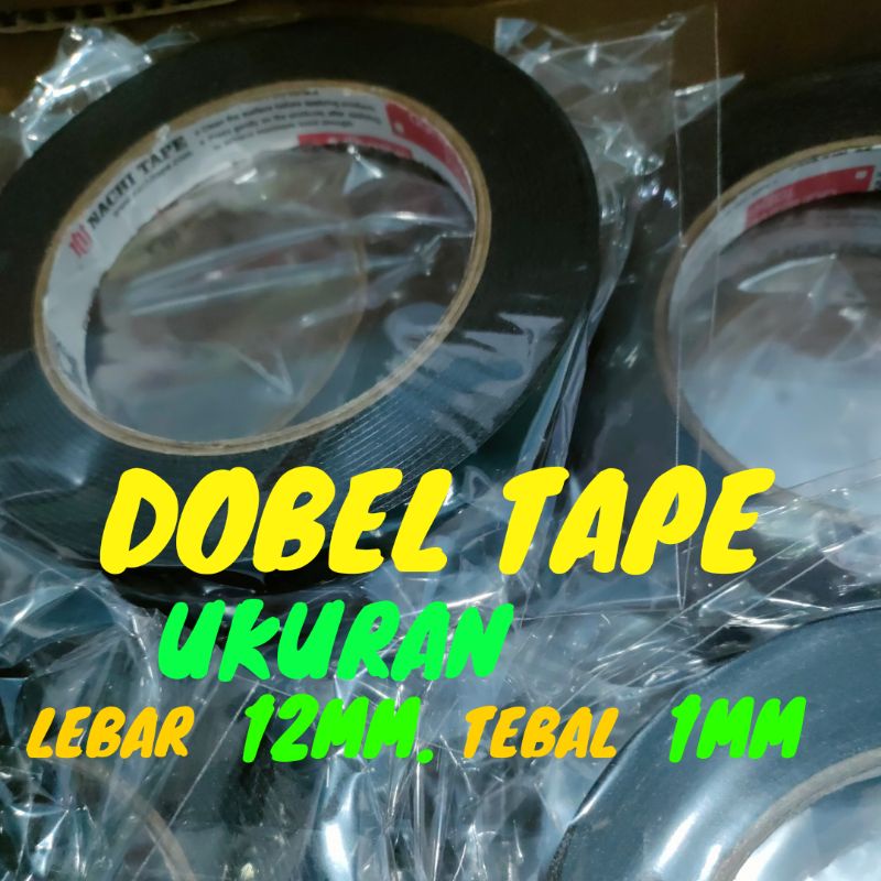 

Foam Nachi 12Mm Doubel Tape Dobel tip selotip Lakban Isolasi solasi 4,5 Meter