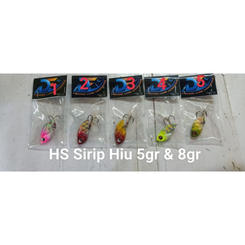 umpan casting gabus HS sirip hiu 8gr & 5grm Denafa