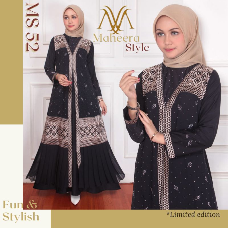 PROMO TOKO BARU!! ABAYA BORDIR PREMIUM || by : Maheera Style