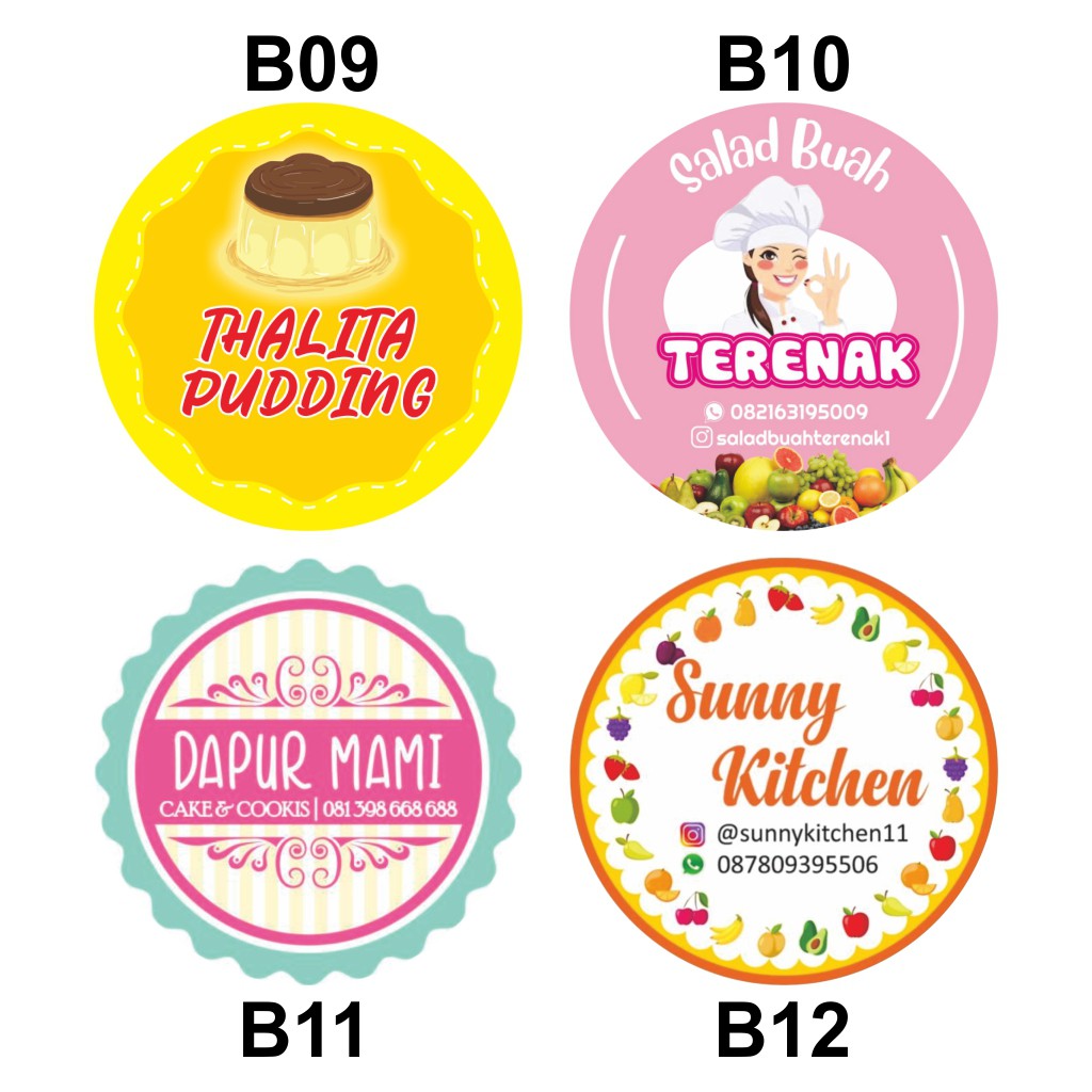 

Promo Sticker Label Kemasan Paket 1000Pcs Cetak Plus Cutting Bahan Cromo