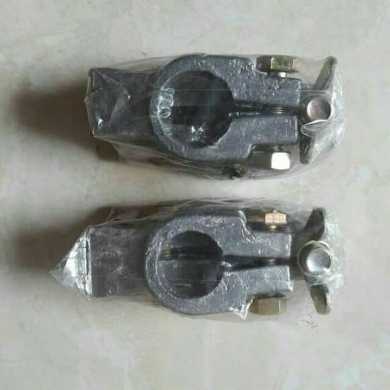 Ori Klem Aki Timah Kepala Besar 1 Set ( 1 Kepala positif dan 1 Kepala Negatif) Bagus Murah / Klem Ac