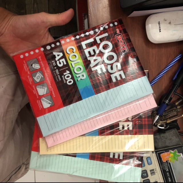 

Isi loose leaf warna a5 isi 100