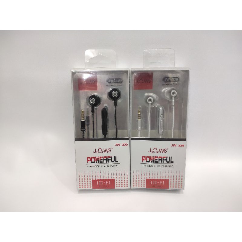 Headset JAWS JW-329 POWER FULL Handsfree JAWS JW329 LIGHWEIGH Earphone JAWS JW-329 MEGA BASS