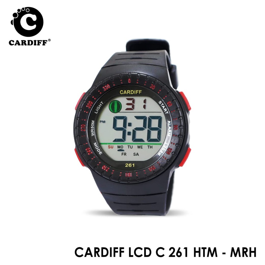 Jam Tangan Original Cardiff LCD C 261