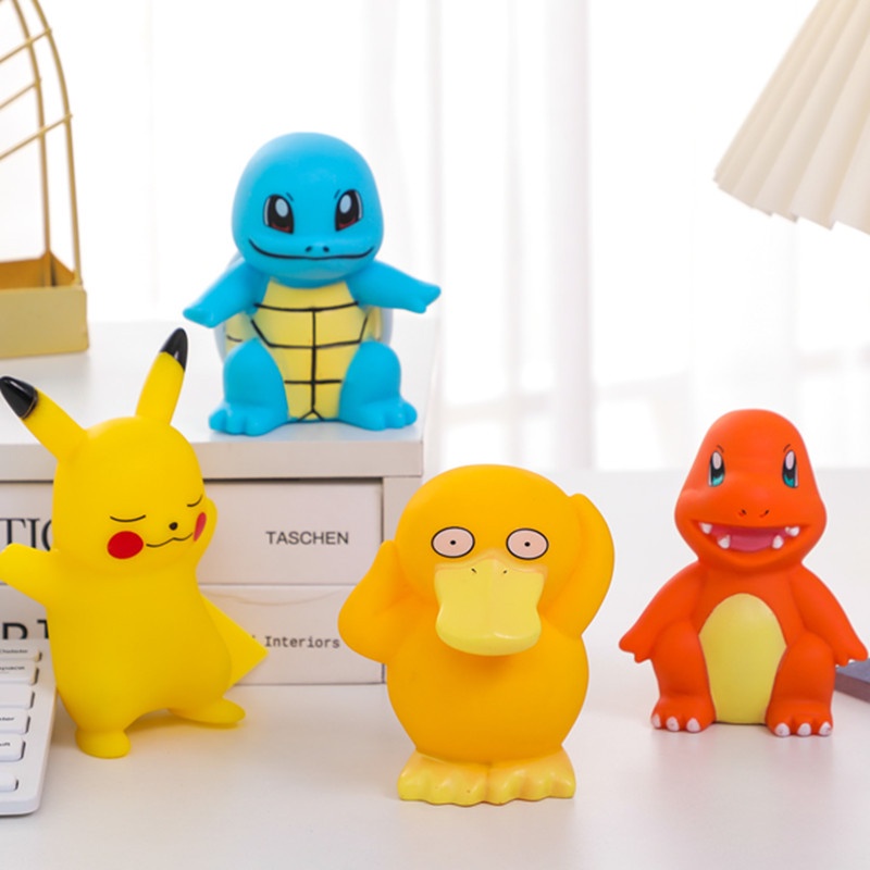 Lampu Malam Desain Kartun Pokemon 2022 Pikachu Psyduck Squirtle Untuk Dekorasi Kamar Bayi