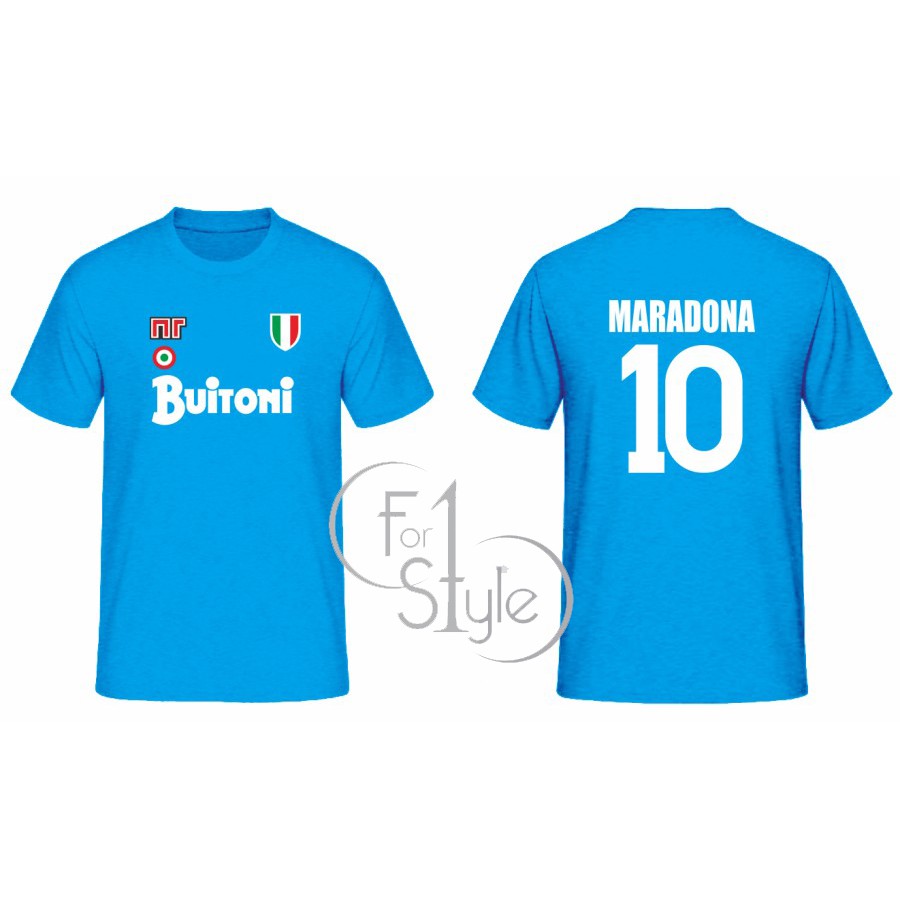T-SHIRT KAOS NAPOLI SCUDETTO 1987 MARADONA