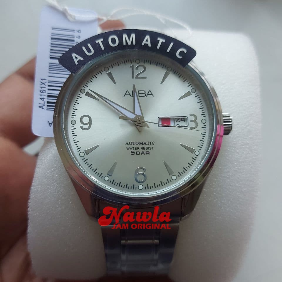 Alba Automatic AL4161X1 Analog Silver Dial - Jam Tangan Pria AL4161