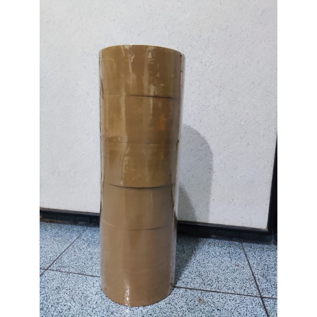 

Lakban Polos BENING MATIC Tape 48mm x 90 Yard - Coklat 1slop