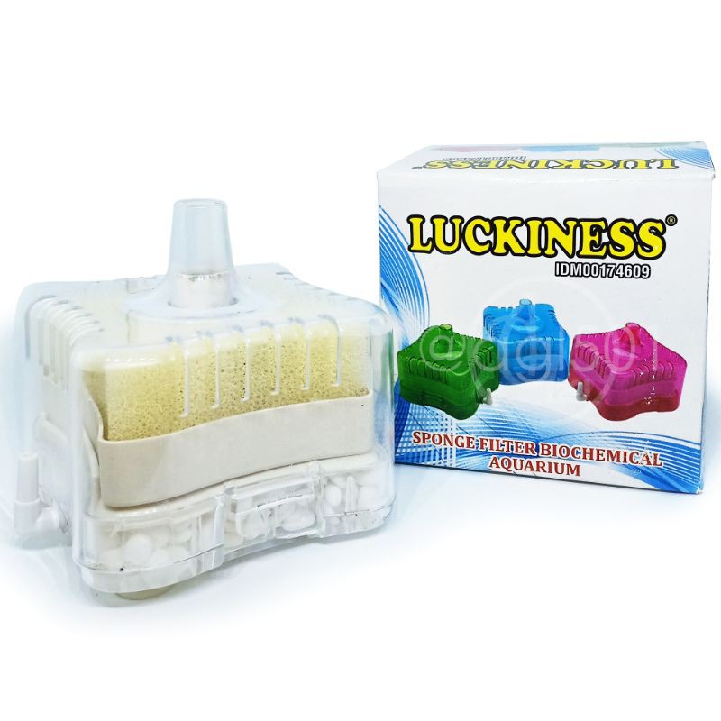 Saringan toples/aquarium kecil Luckiness Sponge filter biochemical aquarium