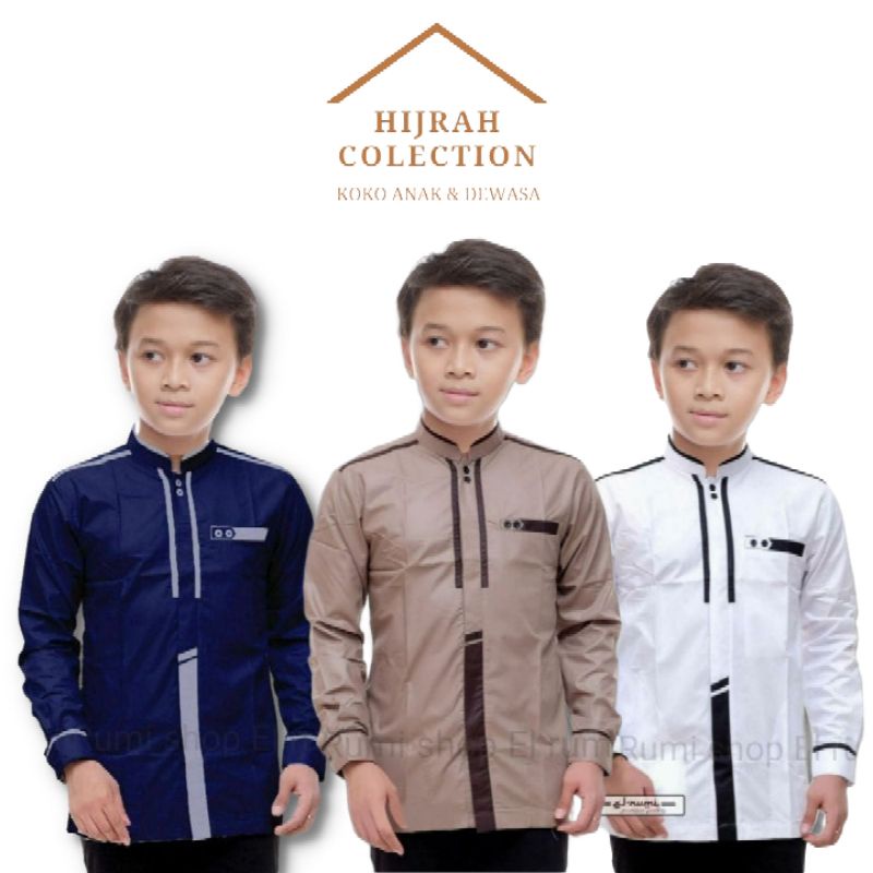 Baju Koko Hadroh anak-anak Koko Gus Azmi Koko azahir Koko Syubbanul muslimin koko kombinasi Koko hil