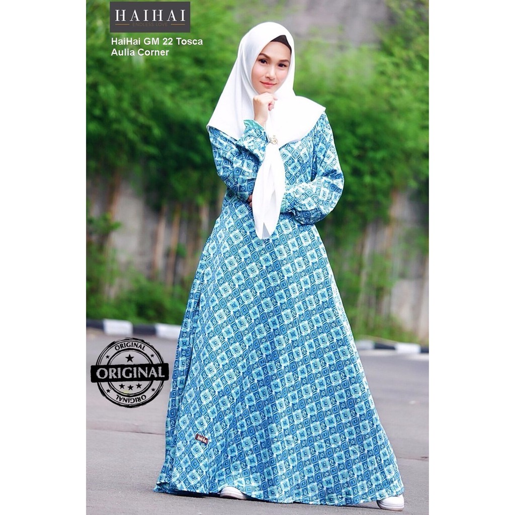 GROSIR TERMURAH Model Busana Muslim Terbaru HaiHai GM 22 Tosca ORIGINAL Baju Murah