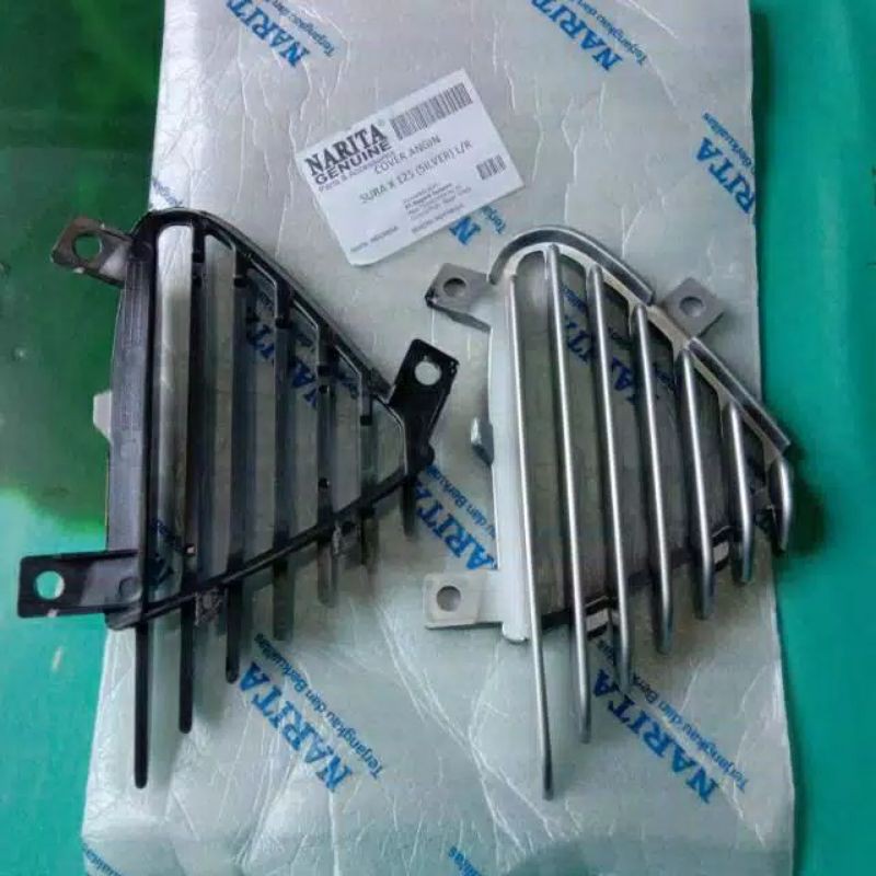 Sirip Angin Sayap Supra x 125 lama silver