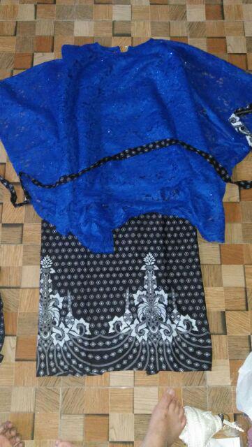 Couple Batik Brokat Selomita Batwing 2580