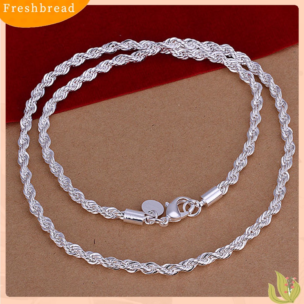 Gelang Rantai Lapis Silver Model Twisted Gaya Elegan Untuk Wanita