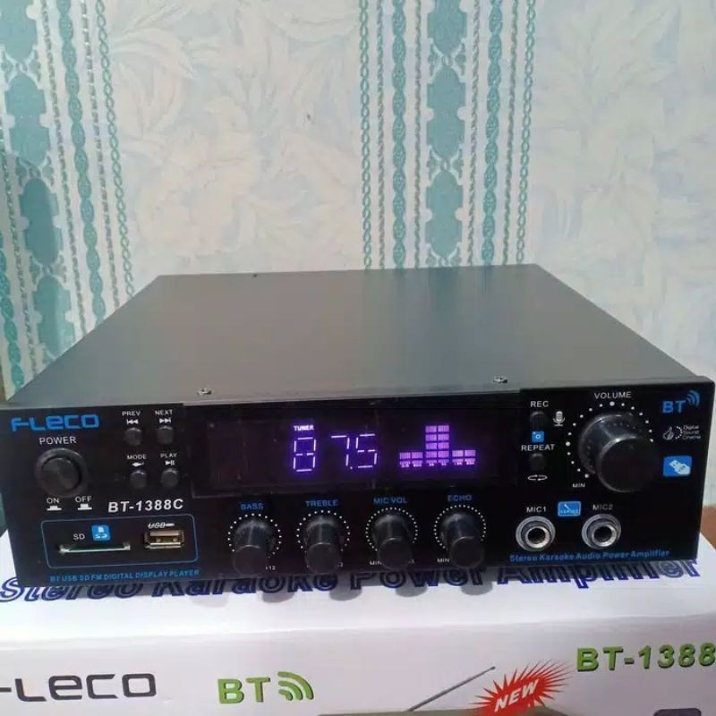 COD POWER AMPLIFIER BLUETOOTH FLECO BT-1388C - AMPLI KARAOKE FLECO BT-1388C