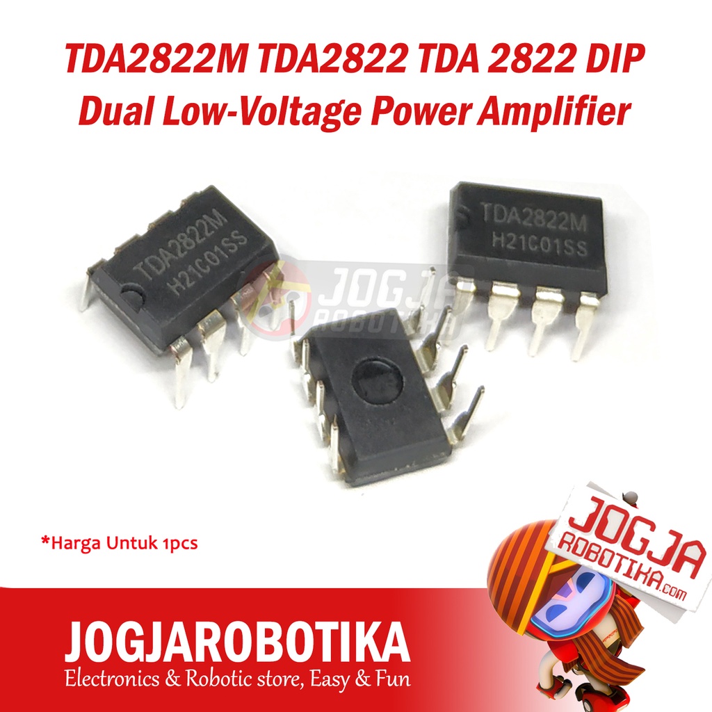TDA2822M TDA2822 TDA 2822 DIP DUAL LOW-VOLTAGE POWER AMPLIFIER