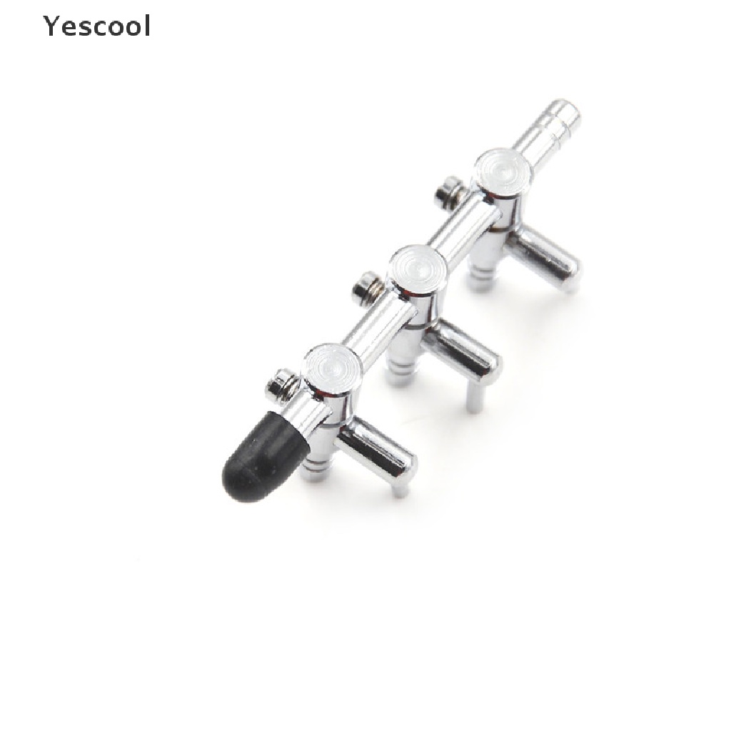 Yescool 1pc Katup Kontrol Aliran Udara Akuariumtangki Ikan Bahan Stainless Steel