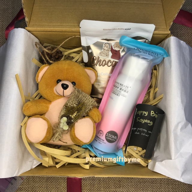 [Part2] BACA DESKRIPSI!! BONEKA Gift Box Premium Hampers Kado Paket Ulang Tahun Wisuda Anniversary Make Up Buket Murah Unik Aesthetic Pacar Sahabat Istri