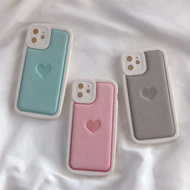 Korteks Jantung Pola Casing Ponsel untuk iPhone 12 13 11 Pro Max X Xs Max Xr 7 8 Plus Lembut Silicone Pelindung Case Pzax