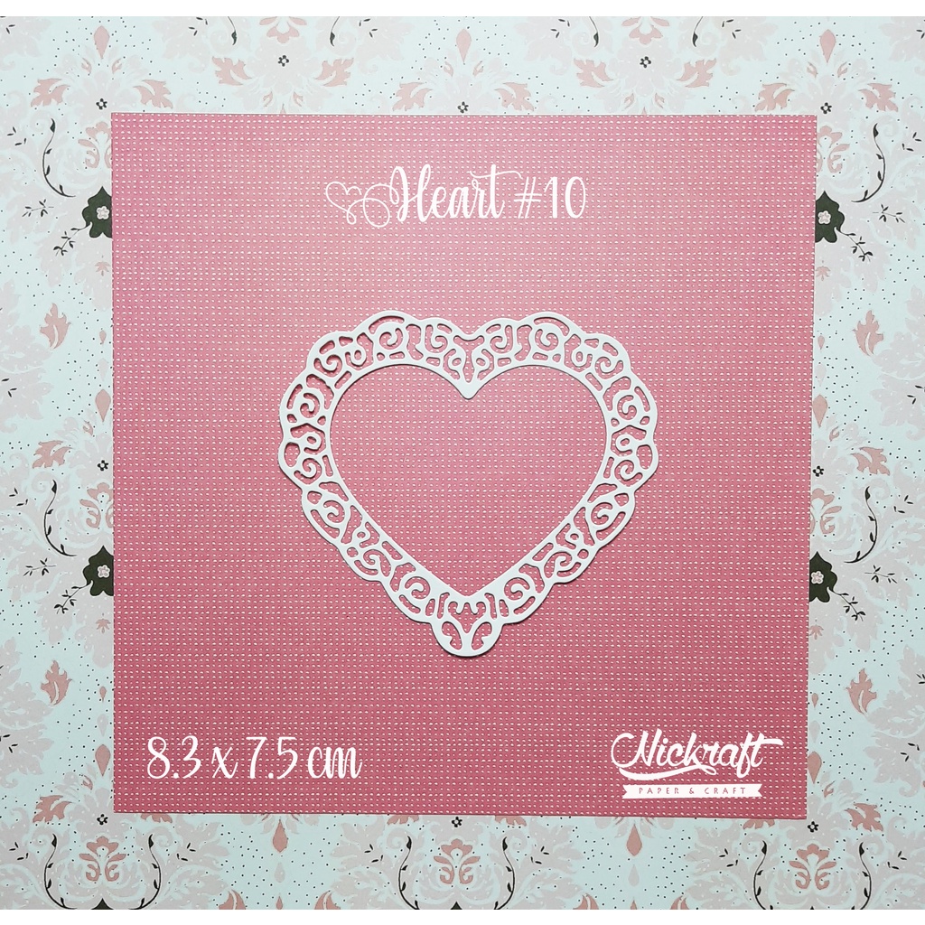 

HEART #10 - HIASAN SCRAPBOOK LABEL FRAME HATI LOVE CINTA