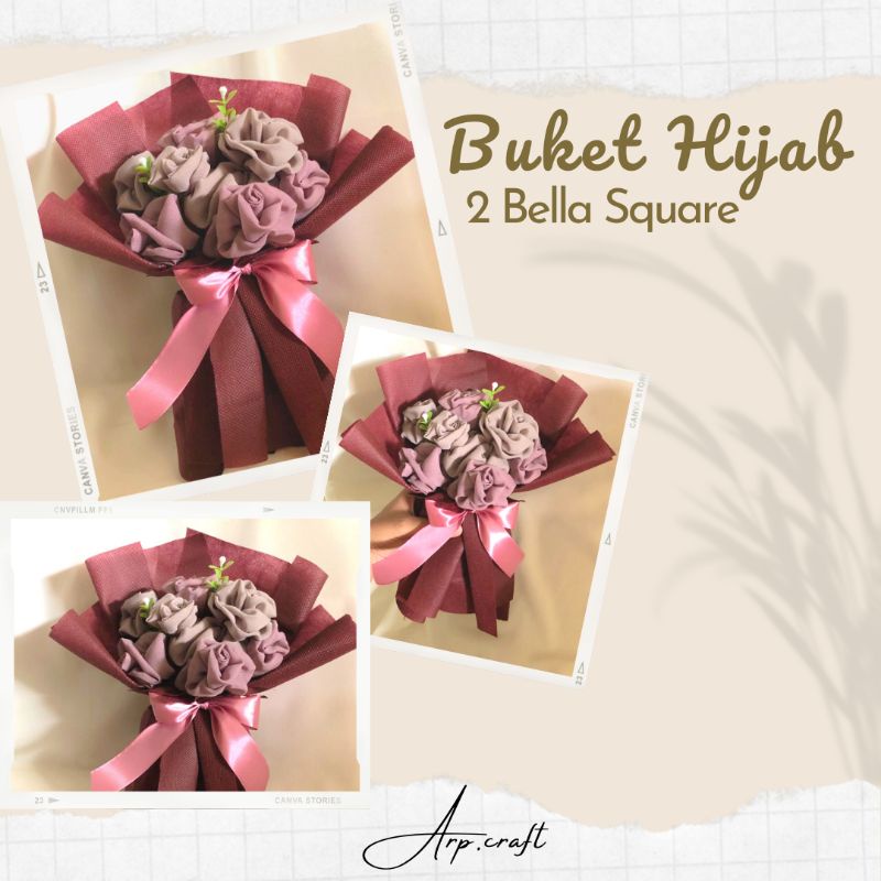 BUKET HIJAB/BUKET JILBAB/KADO ULANG TAHUN/ANNIVERSARY/KADO WISUDACEWEK
