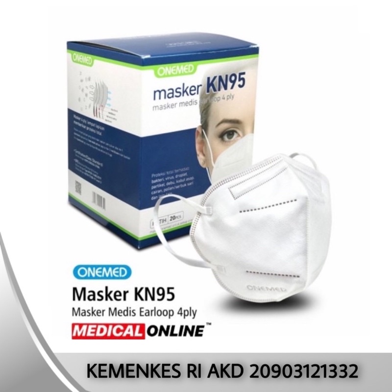 MASKER KN95 KN-95 ONEMED MASKER MEDIS SURGIAL MASK MEDICALONLINE MEDICAL ONLINE