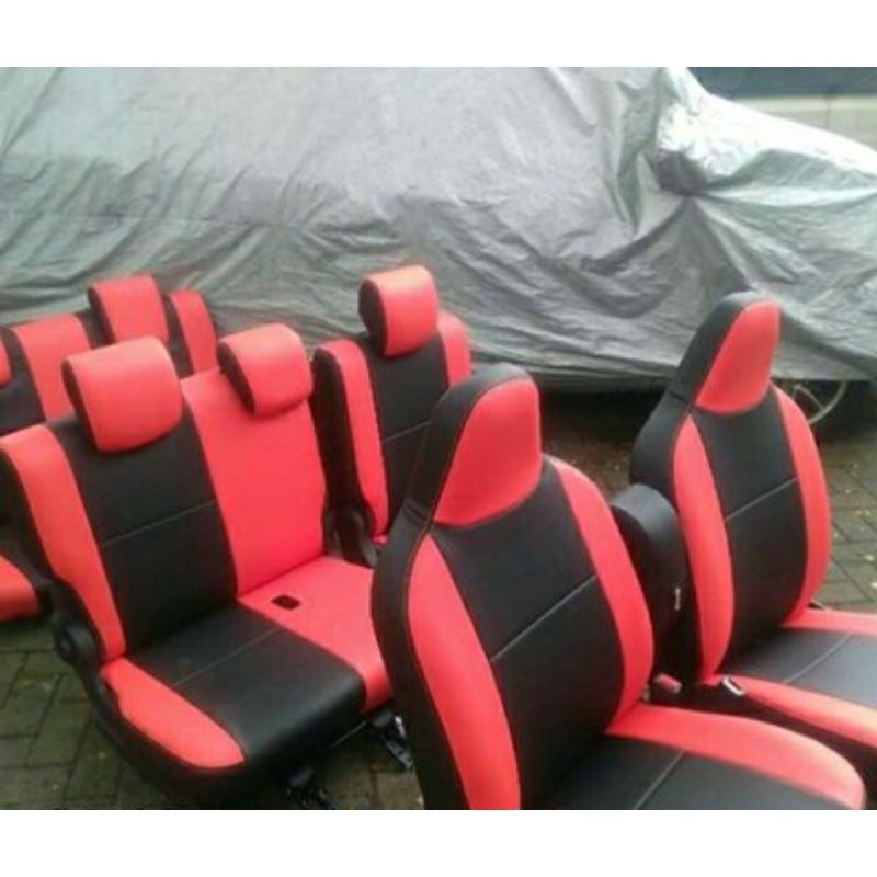 Cover/Sarung Jok Mobil Calya/Sigra Full Set 3 Baris