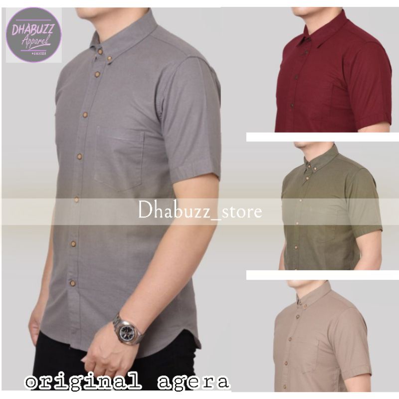 BAJU KEMEJA KERJA KERAH CASUAL FORMAL PRIA LENGAN PENDEK ORIGINAL TERBARU AGERA