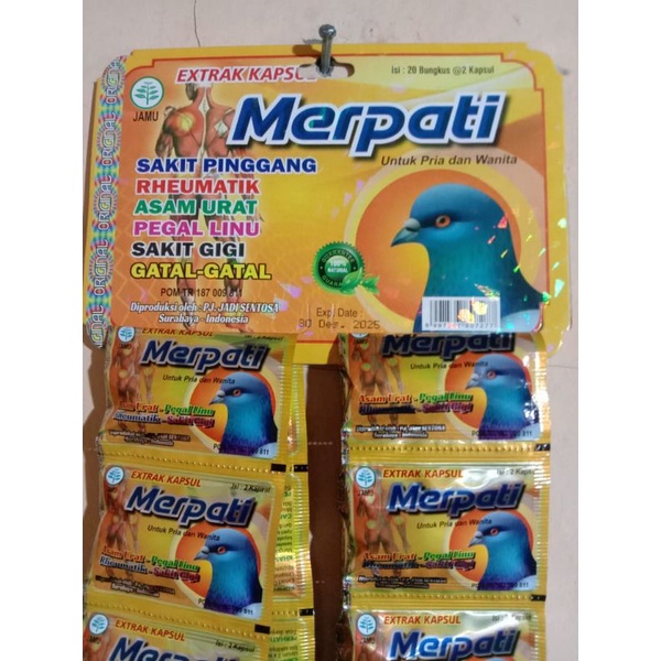 

jamu herbal MERPATI kapsul original