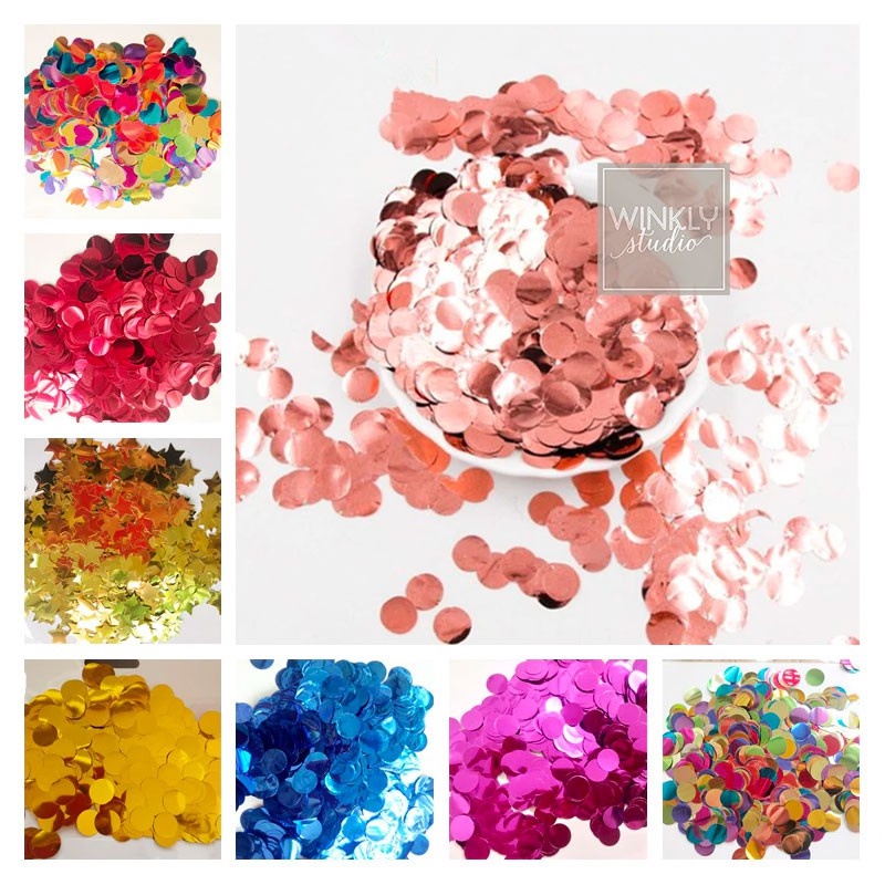 Confetti Bulat / Foil Confetti Balon / Confeti Popper Metalik 15 gram