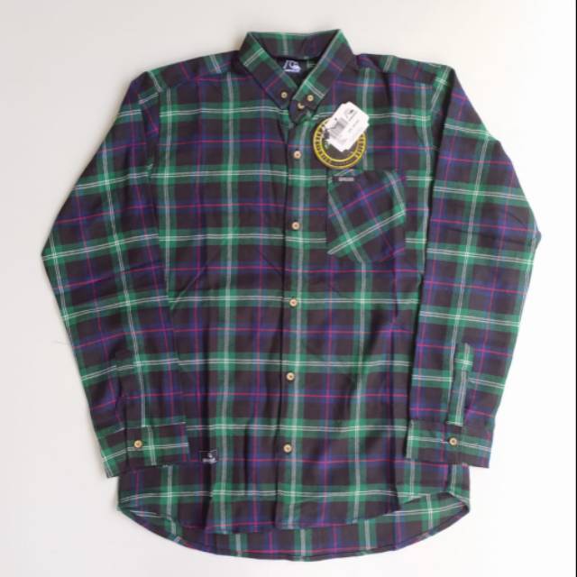 Baju Hem Kemeja Flanel Pria Lengan Panjang Distro Unisex Cowok Motif Casual Kotak Premium Original