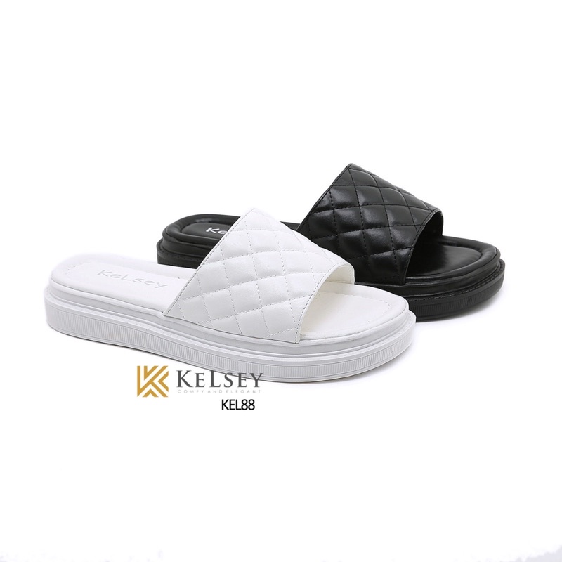 (GRATIS ALAS KAKI) Nicole Sendal Slip On Kelsey KEL88 Sendal Selop Wanita