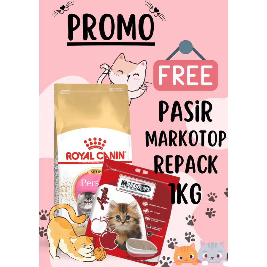 Royal Canin Kitten Persian 2 Kg FREE 1pcs Pasir Markotop Repack 1kg