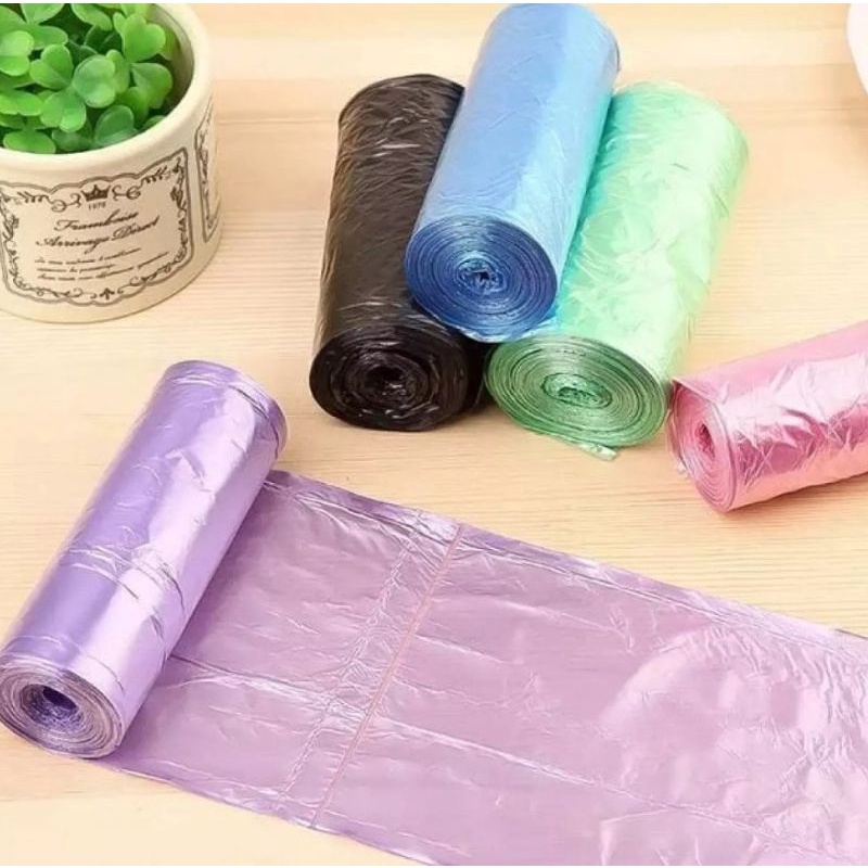 KANTONG PLASTIK SAMPAH 1 ROLL ISI 20PCS-KANTONG PLASTIK GULUNG