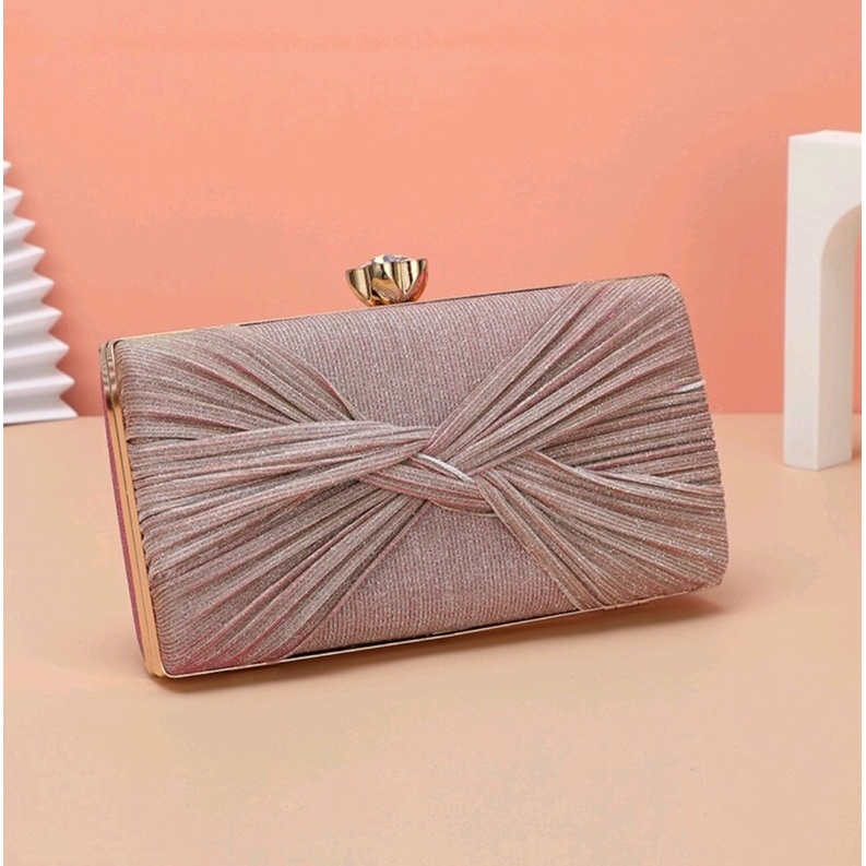 SG7514 syafniegalery tas pesta gliter tali rantai import