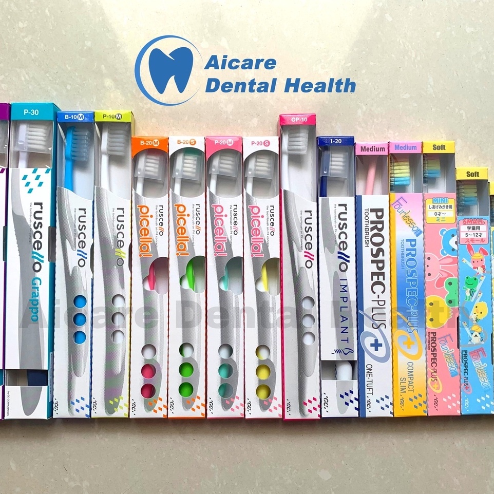 Sikat Gigi TERBARU Ruscello, Fourlesson, Picella, Grappo, Operation, Implant, White Ruscello