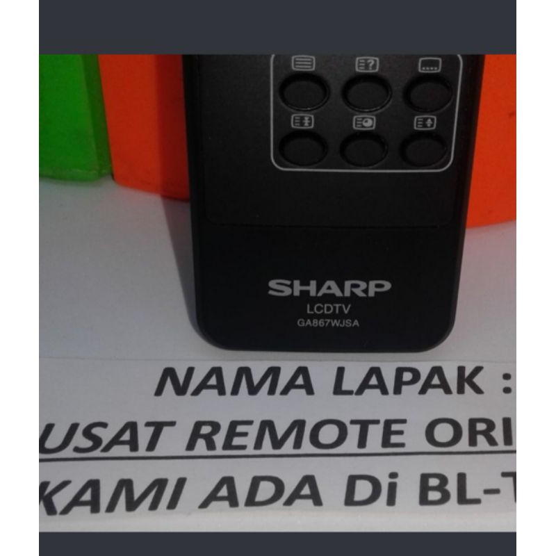 REMOTE REMOT TV SHARP LED LCD AQUOS GA976WJSA ORIGINAL ASLI