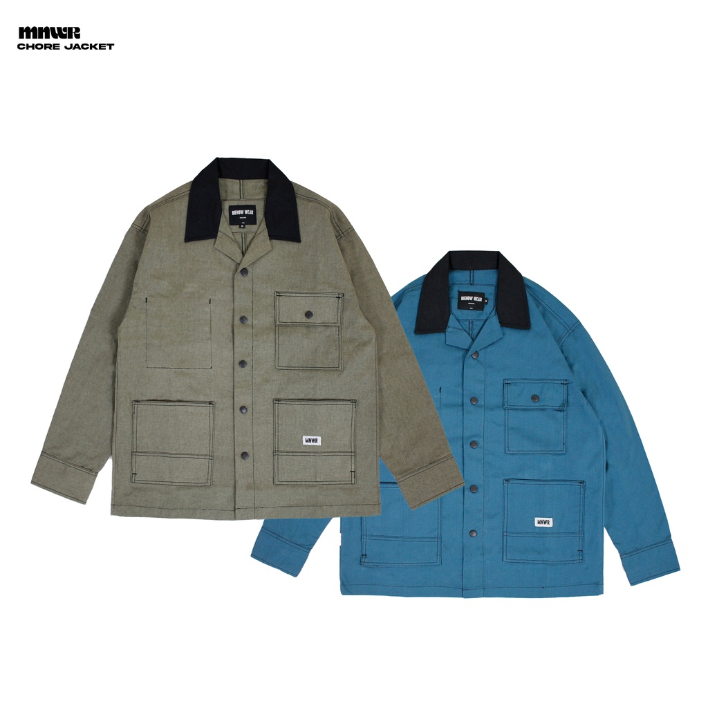 MNWR | Twill Washed Canvas Chore Jacket Beyonder - Coat Jacket Kanvas