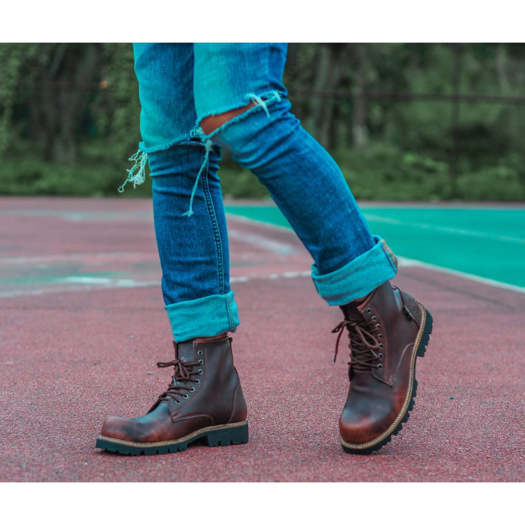 MEN SHOES Sepatu Boots Pria Safety Casual Working