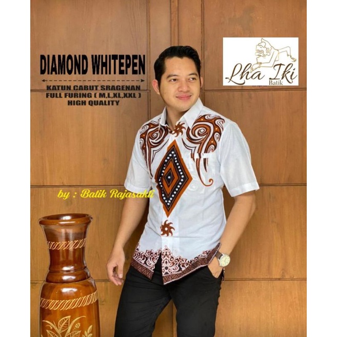 KEMEJA BATIK MOTIF DIAMOND