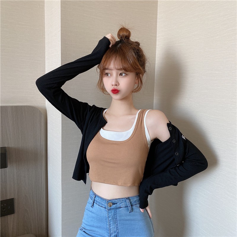 【 Bra Mall 】BM-101 Atasan Pakaian Fashion Dalam Wanita Import Crop Top Korea