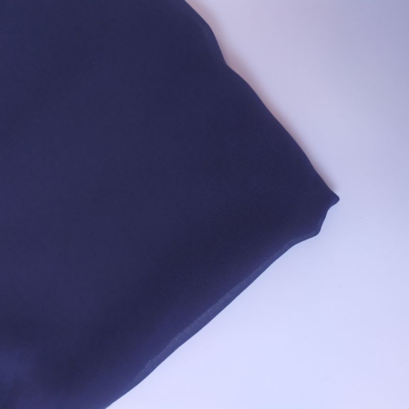 PASMINA 2 in 1 INER / PASHMINA + INNER /  PASHMINA / PASHMINA CERUTY (dijahit dengan innernya)-navy