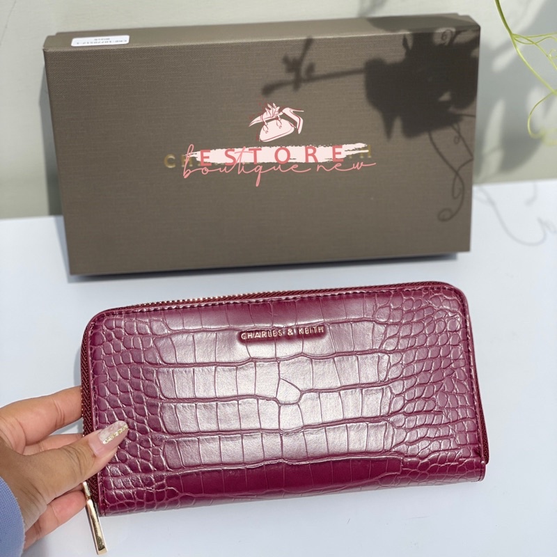 Dompet Wanita Zipper Croco